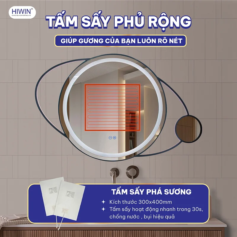 Gương Đèn LED Cảm Ứng Hiwin M-C1169LD-GG