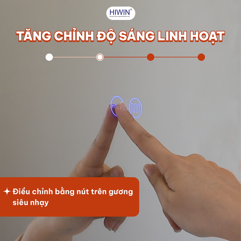 Gương thông minh hình bầu dục Hiwin M-E6080LD-H