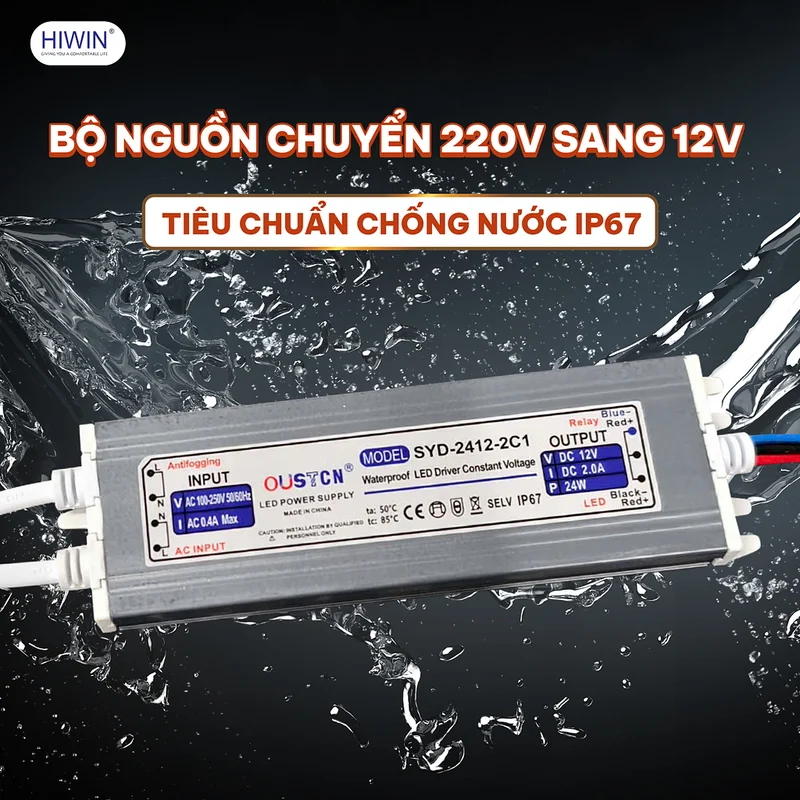 Gương Đèn LED Cảm Ứng Hình Bầu Dục Hiwin M-E6080LD-H