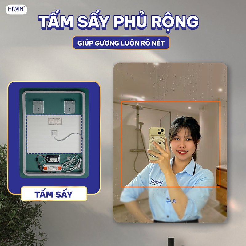 Gương thông minh hình chữ nhật Hiwin M-V5070LD-H