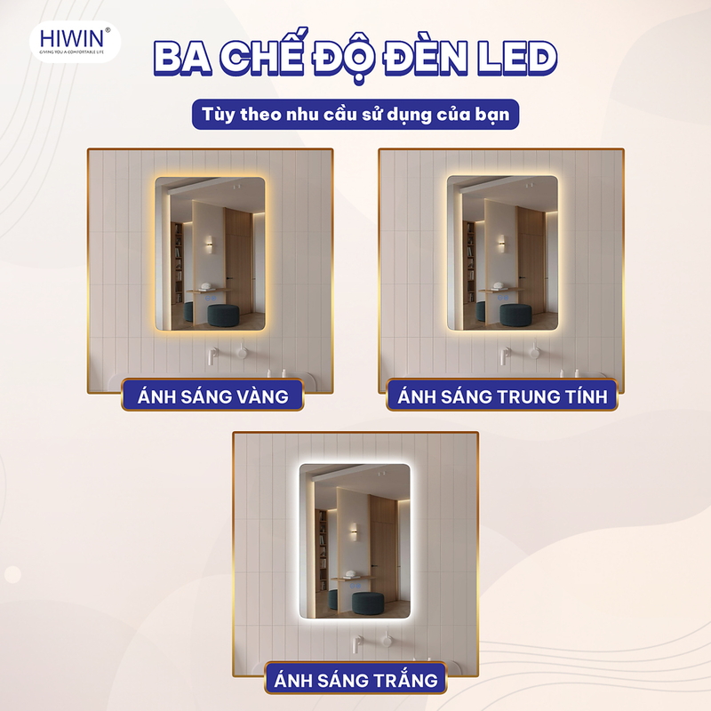 Gương thông minh hình chữ nhật Hiwin M-V5070LD-H