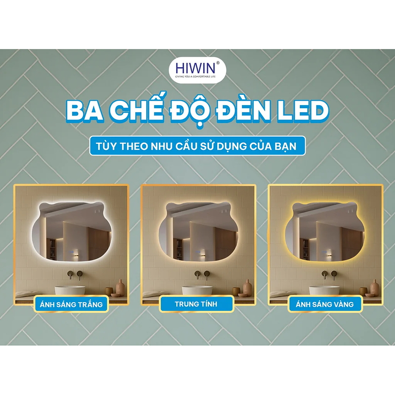Gương thông minh hình gấu dễ thương Hiwin M-BR8060LD-H