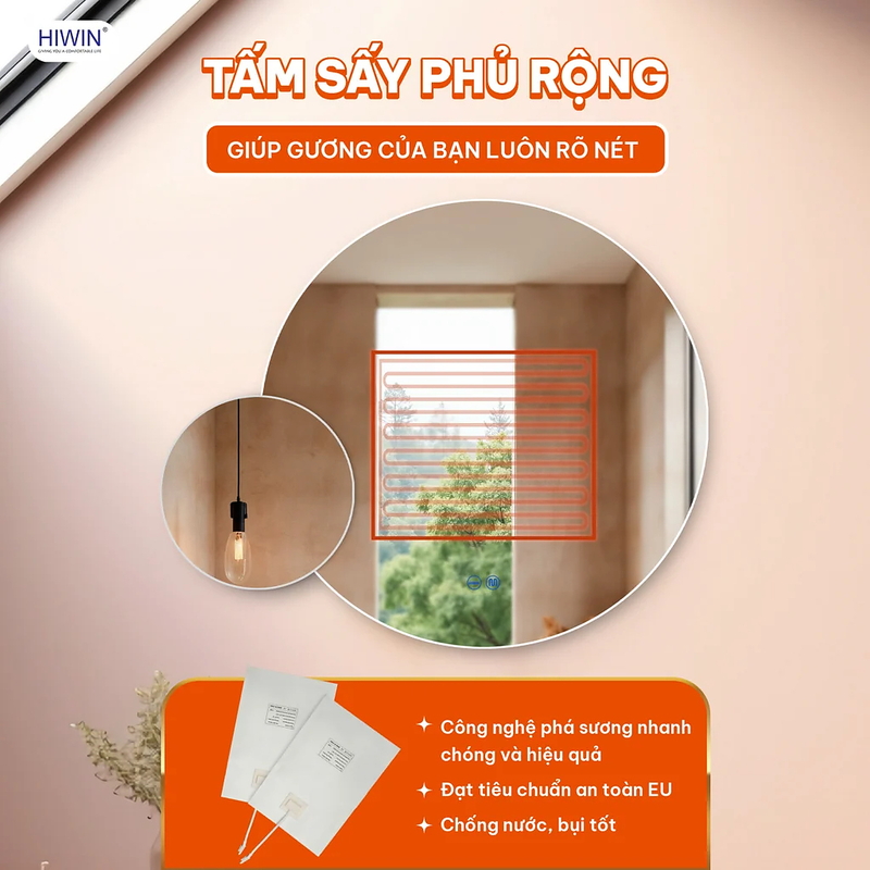 Gương thông minh mô phỏng hiện tượng nhật thực Hiwin M-CC8035LD-H