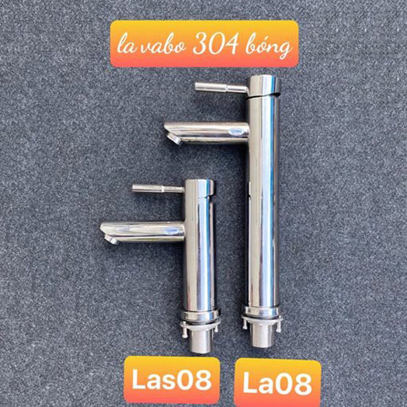 Vòi chậu rửa mặt 1 chân nóng lạnh Kagol LAS08