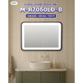 Gương thông minh hình chữ nhật khung màu đen Hiwin M-R7050LD-B