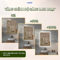 Gương thông minh hình khung acrylic phun mờ xuyên sáng Hiwin M-C800LD-F