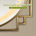 Gương thông minh khung vàng xước sang trọng Hiwin M-C662LD-P