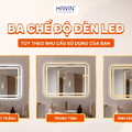 Gương thông minh viền phun cát sang trọng Hiwin M-R6080LD-H