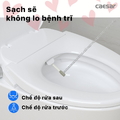Bồn cầu 2 khối nắp rửa cơ Caesar CD1342/TAF060