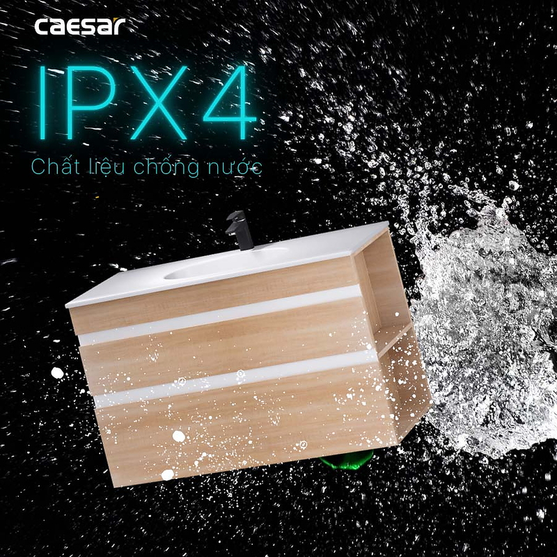Tủ Lavabo treo tường Caesar EH15028DDRW7V (Không bao gồm vòi + chậu)