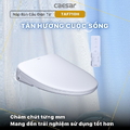 Bồn cầu 2 khối nắp thông minh Caesar CD1342/TAF710H