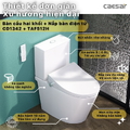 Bồn cầu 2 khối nắp thông minh tự động đóng mở Caesar CD1342/TAF512H