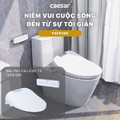 Bồn cầu 2 khối nắp thông minh tự động đóng mở Caesar CD1342/TAF610H