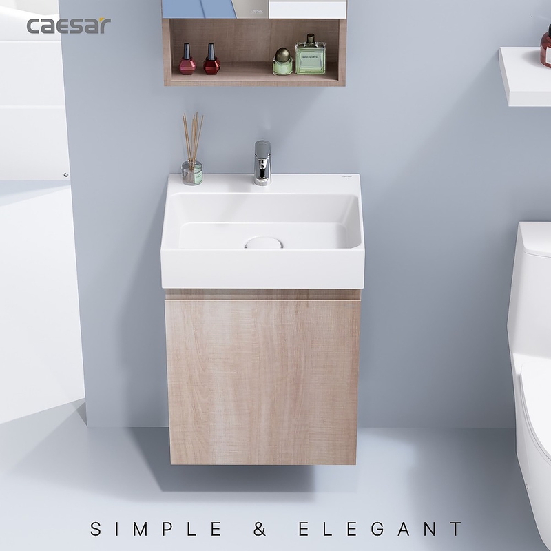 Tủ Lavabo treo tường Caesar EH05259AW7V(Không bao gồm vòi + chậu)