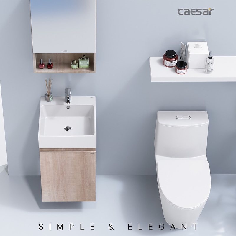 Tủ Lavabo treo tường Caesar EH05261AW7V(Không bao gồm vòi + chậu)