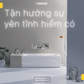 Bồn tắm chân yếm 1.7M CAESAR AT0670R ( Xả phải yếm trái )