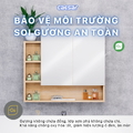 Tủ gương treo phòng tắm CAESAR EM0180W7V