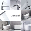 Vòi bồn tắm nóng lạnh đặt sàn Caesar AS689C