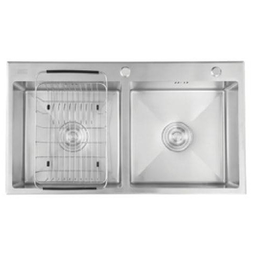 Chậu Rửa Chén Inox 2 Hộc Caesar KSH02H082SE