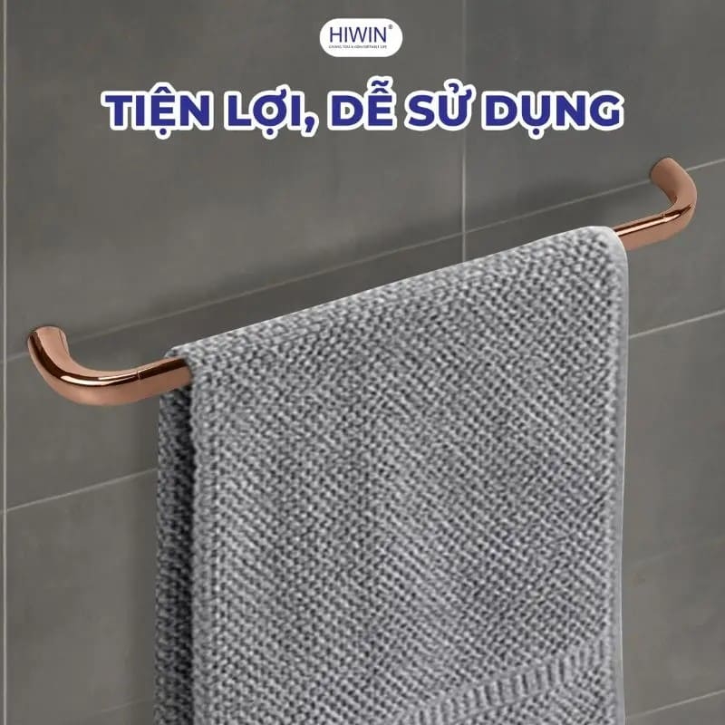 Thanh để khăn trong nhà tắm màu vàng hồng Hiwin Y-8808