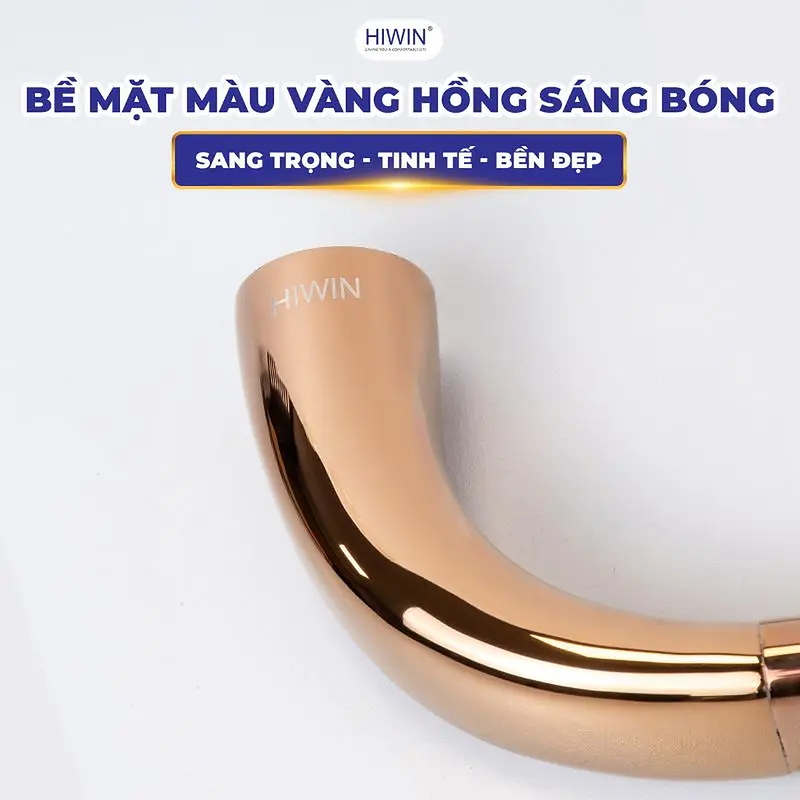 Thanh để khăn trong nhà tắm màu vàng hồng Hiwin Y-8808