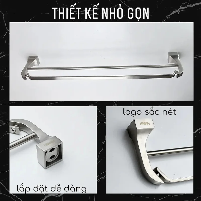 Thanh đôi treo khăn nhà tắm Hiwin Y-238