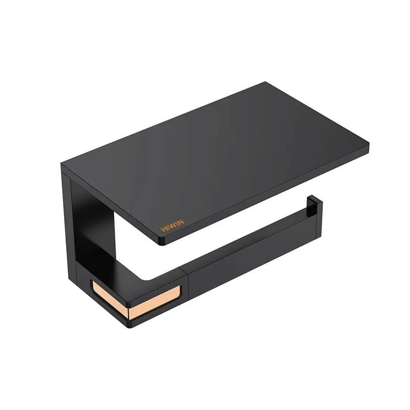 Móc giấy vệ sinh màu đen Hiwin Y-7606BL