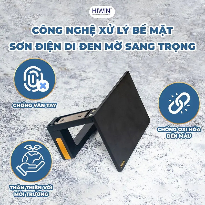 Móc giấy vệ sinh màu đen Hiwin Y-7606BL