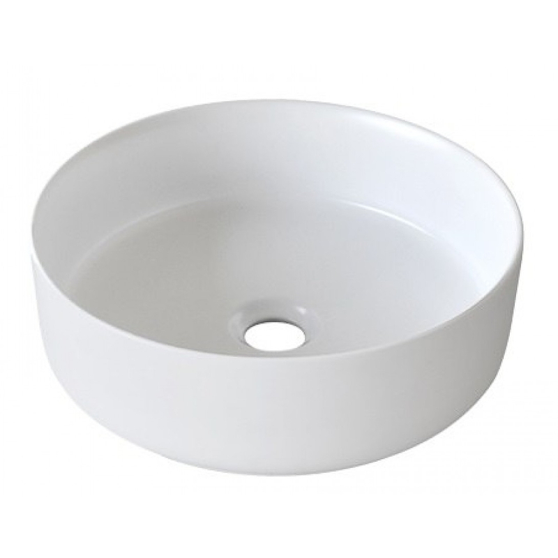 Chậu lavabo đặt bàn sứ tròn màu trắng Kanly SU523
