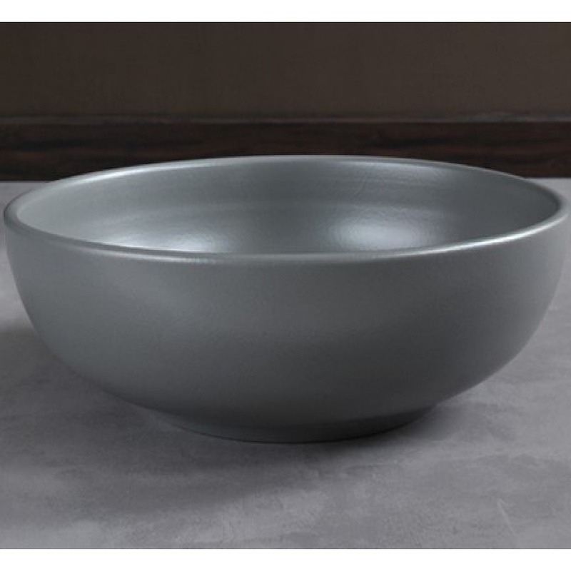 Chậu lavabo đặt bàn sứ tròn màu xám Kanly SU517