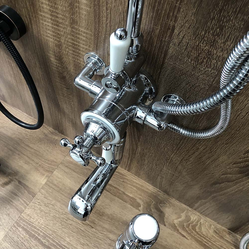 Sen cây nóng lạnh đồng thạu mạ crom cổ điển Kanly CHS11