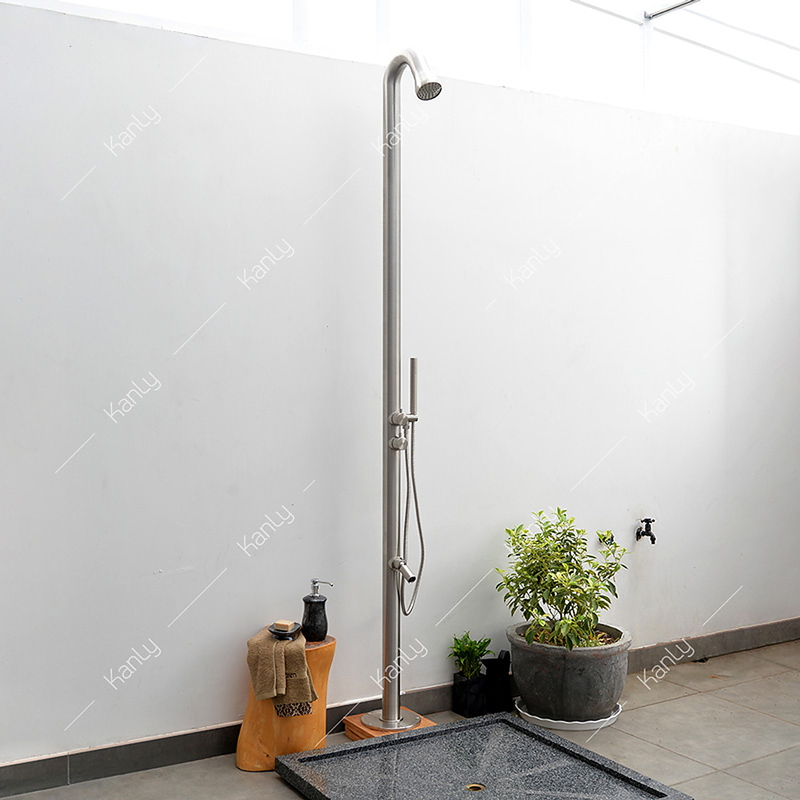 Sen cây tắm đứng nóng lạnh đặt sàn ngoài trời Kanly KLS9003