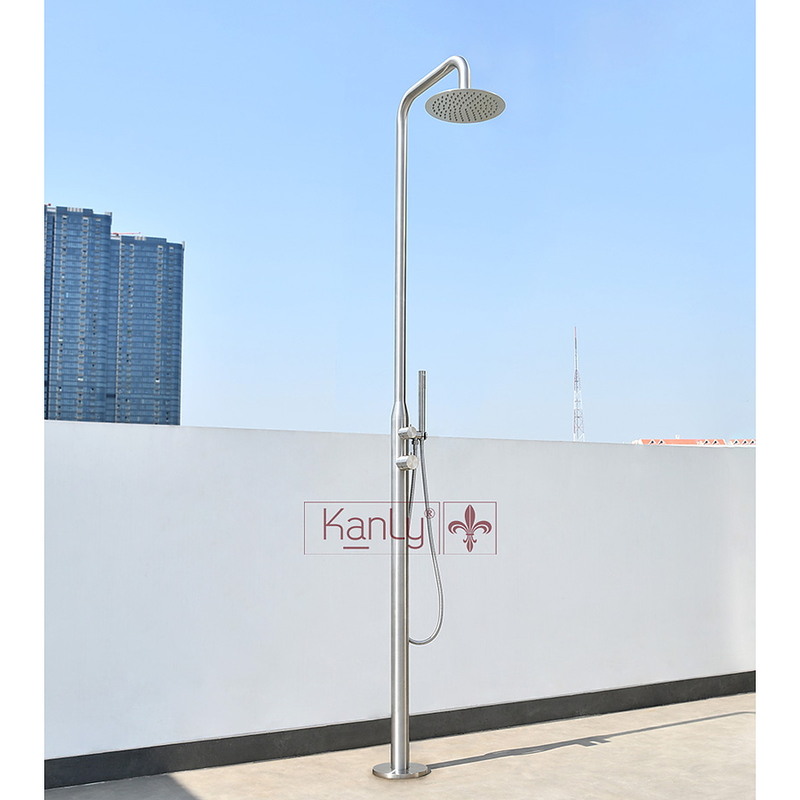 Sen cây tắm đứng nóng lạnh đặt sàn ngoài trời Kanly KLS9005