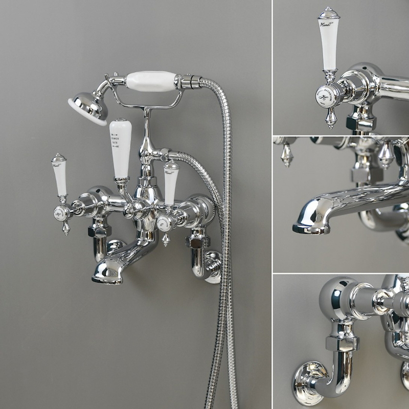 Sen tắm lạnh bằng đồng mạ chrome Kanly CHS01