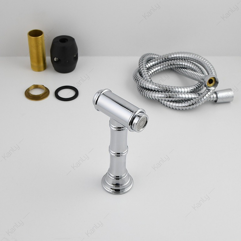 Vòi chậu lavabo nóng lạnh âm bàn mạ chrome Kanly CHB09
