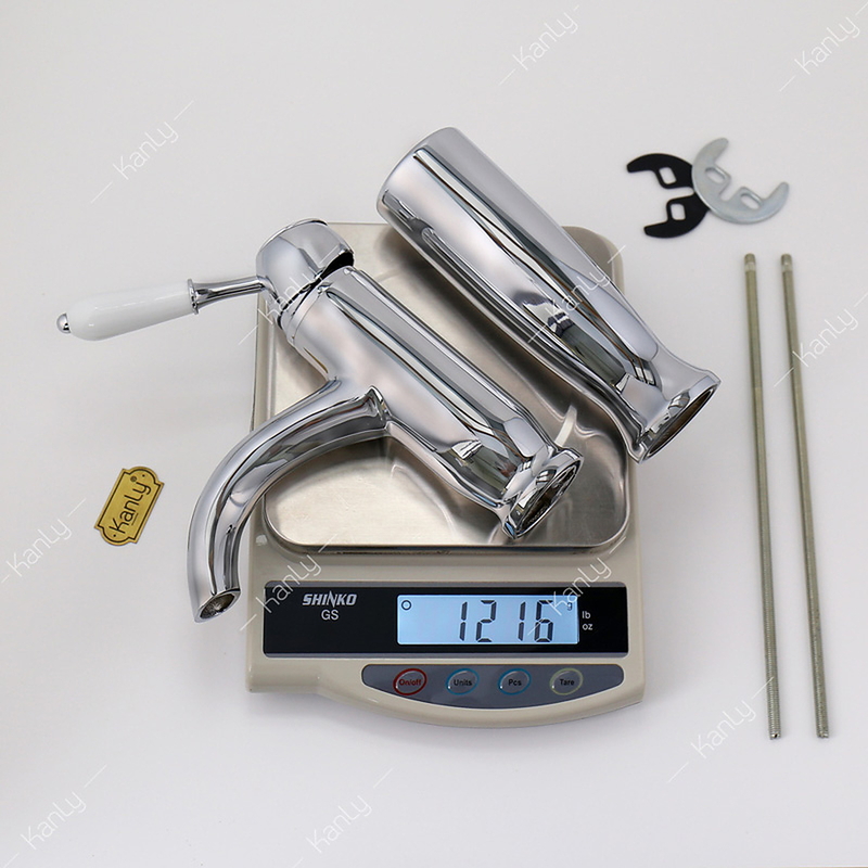 Vòi chậu lavabo nóng lạnh mạ chrome Kanly CHA09
