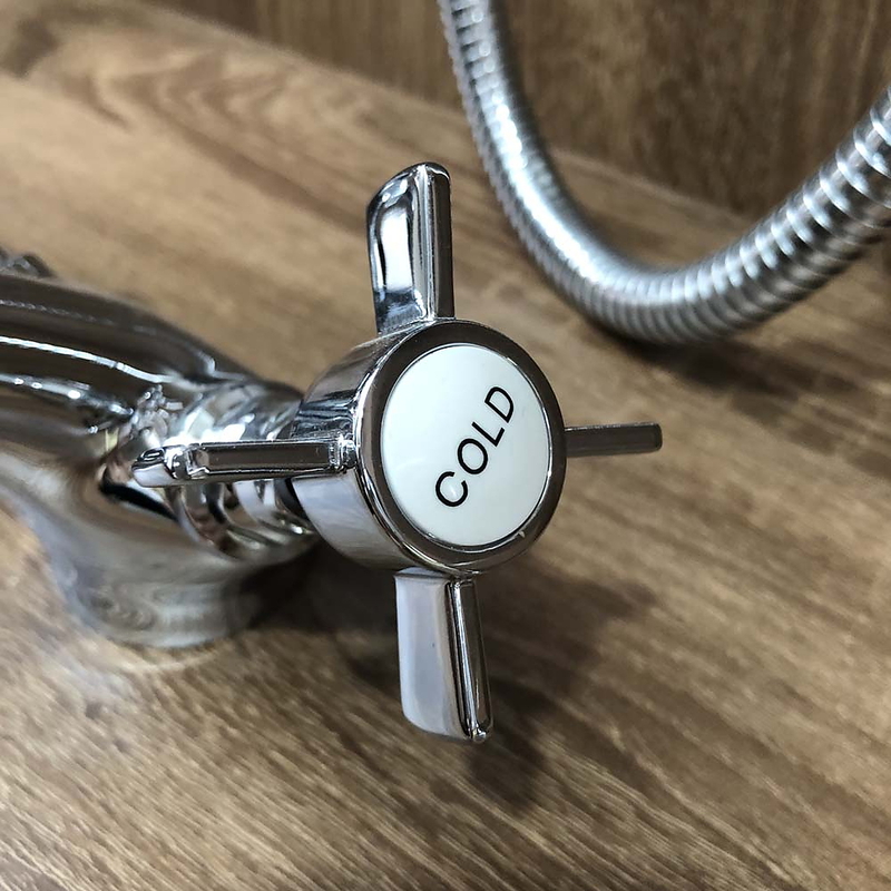 Vòi chậu lavabo nóng lạnh mạ chrome Kanly CHV05