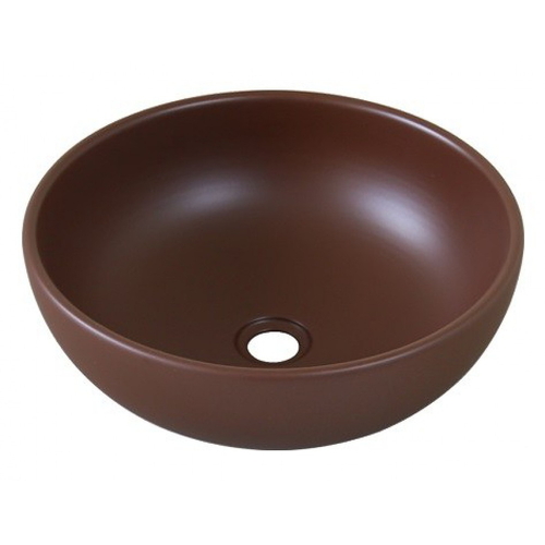 Chậu lavabo đặt bàn sứ tròn màu nâu Kanly SU511
