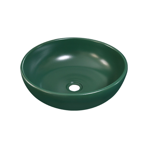 Chậu lavabo đặt bàn sứ tròn màu xanh lá Kanly SU519