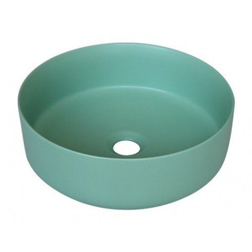 Chậu lavabo đặt bàn sứ tròn màu xanh ngọc Kanly SU526