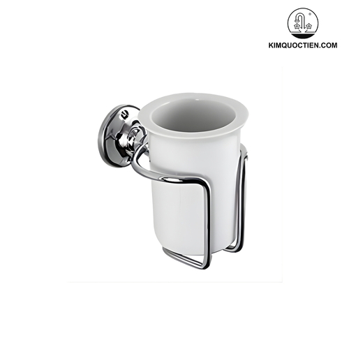 Giá để cốc đơn bằng đồng mạ chrome Kanly CHK08