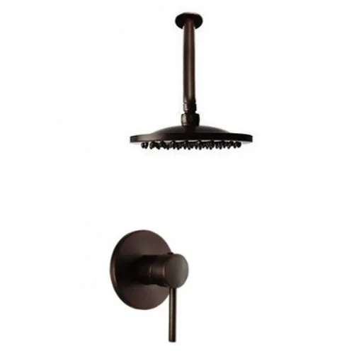Sen tắm âm tường nóng lạnh bằng đồng màu đen Kanly GCS72B