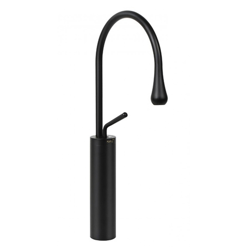 Vòi lavabo nóng lạnh màu đen thân cao Kanly GCC21B