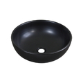 Chậu lavabo đặt bàn sứ tròn màu đen Kanly SU512