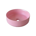 Chậu lavabo đặt bàn sứ tròn màu hồng Kanly SU520