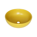 Chậu lavabo đặt bàn sứ tròn màu vàng Kanly SU514