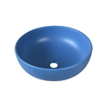Chậu lavabo đặt bàn sứ tròn màu xanh dương Kanly SU515