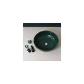 Chậu lavabo đặt bàn sứ tròn màu xanh lá Kanly SU519