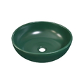 Chậu lavabo đặt bàn sứ tròn màu xanh lá Kanly SU519