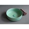 Chậu lavabo đặt bàn sứ tròn màu xanh ngọc Kanly SU526